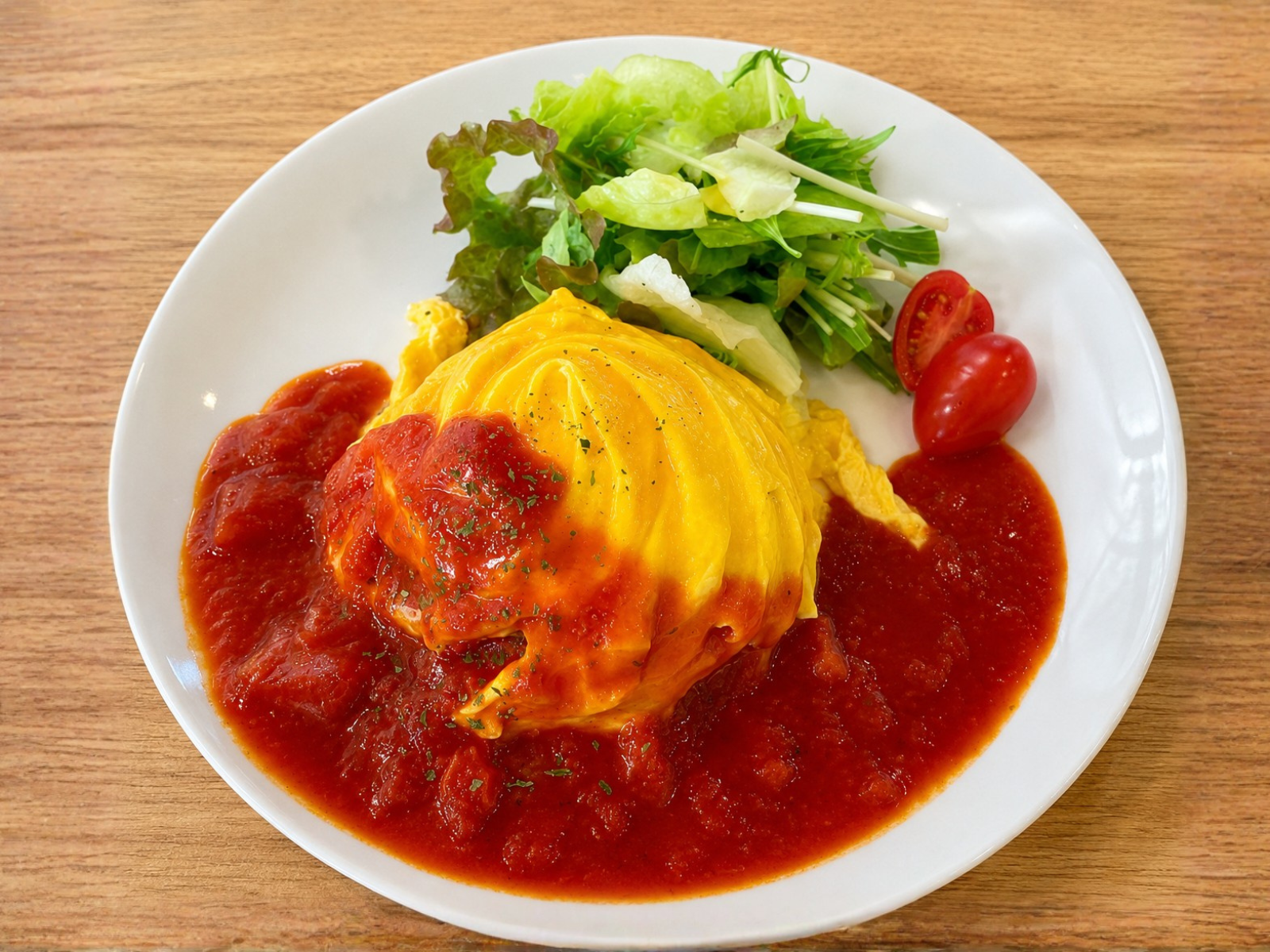 ひとのわカフェのオムライス